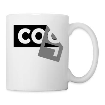 Halb abgerissenes Design - Tasse - Weiß - Rechts
