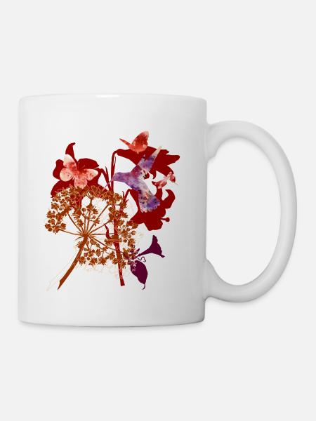 Papillons - Mug blanc - blanc