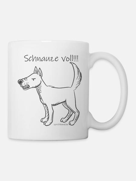 Schnauze voll!!! - Tasse - Weiß