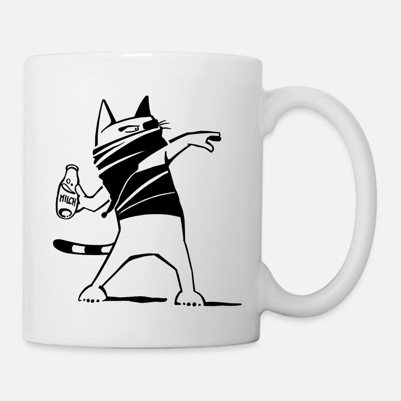 Katze against. - Tasse - Weiß