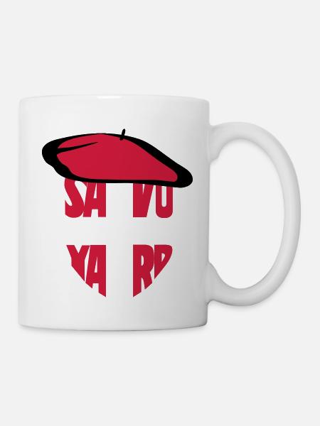 savoie beret - Mug blanc - blanc