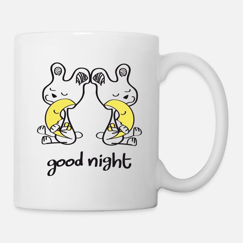 Süße Träume Teddy und Mond - Tasse - Weiß