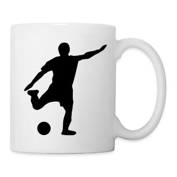 Fußball - Tasse - Weiß - Rechts