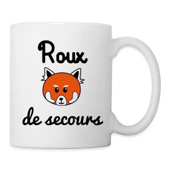 roux de secours - Mug blanc - blanc - Droite