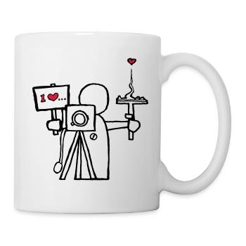J'aime la photographie analogique - Mug blanc - blanc - Droite