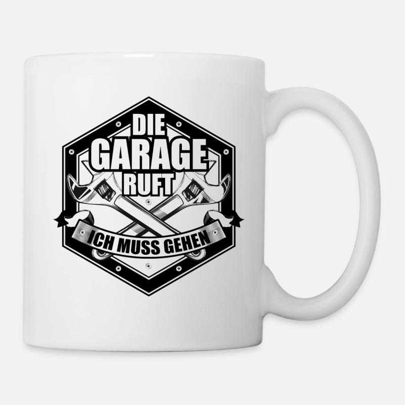 Atelier de mécanique automobile - Mug blanc - blanc
