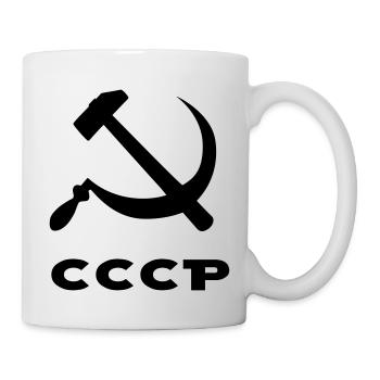 ccp symbol of russia urss - Mug blanc - blanc - Droite