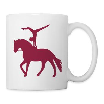 Individual vaulters handstand - Mug - white - Right