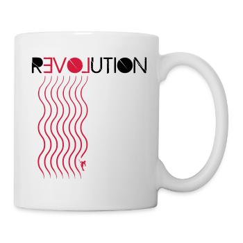 Love Revolution Ski - Mug blanc - blanc - Droite