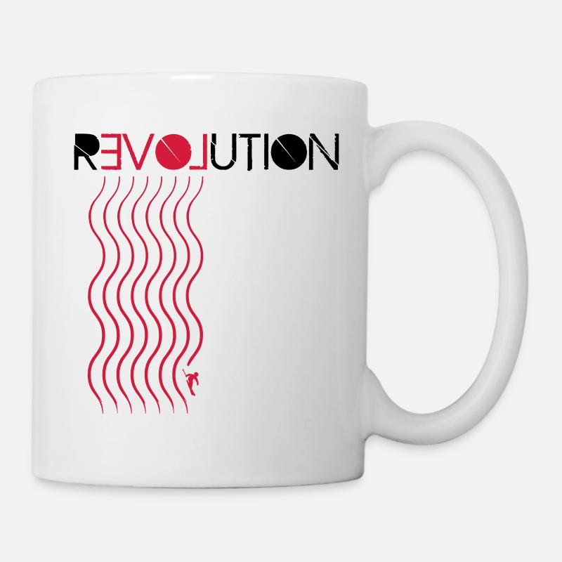 Love Revolution Ski - Tasse - Weiß
