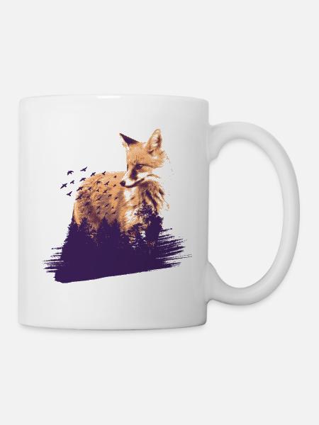 Wald Fuchs - Tasse - Weiß