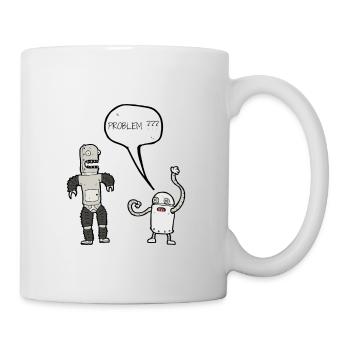 Roboter Problem? - Tasse - Weiß - Rechts