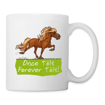 Icelandic horse "tölt" - Mug - white - Right