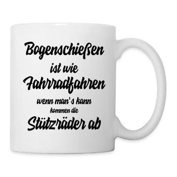 Bogenschießen - Tasse - Weiß - Rechts