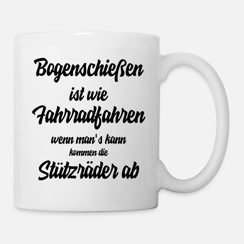 Bogenschießen - Tasse - Weiß
