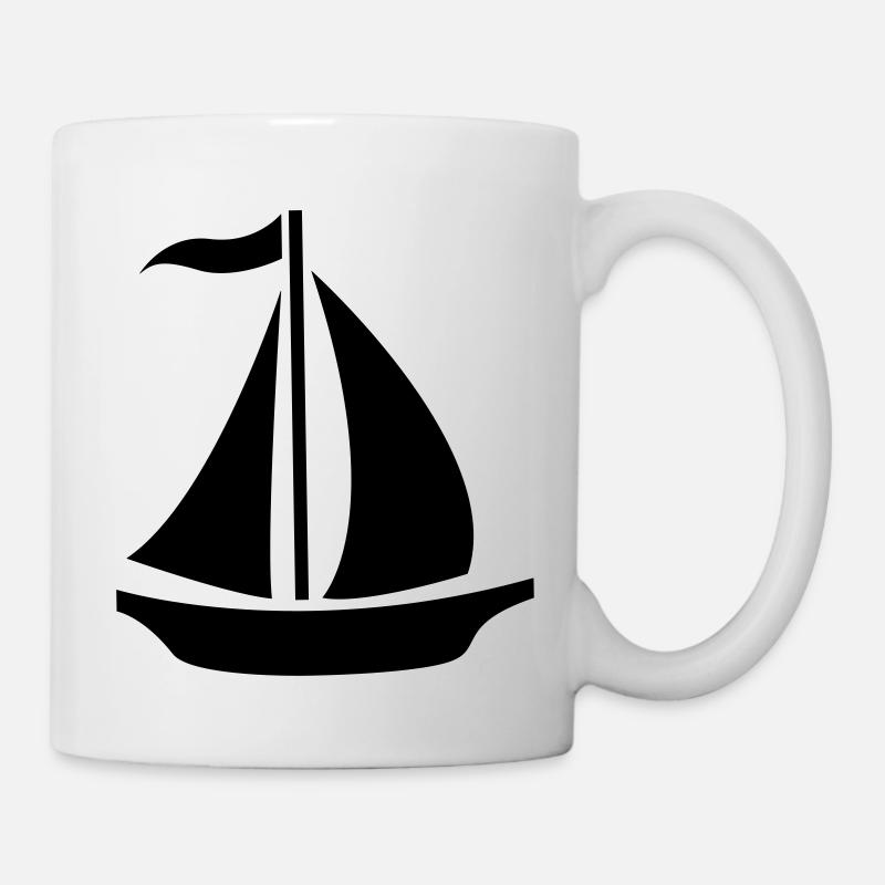 Sailing Boat - Mug - white