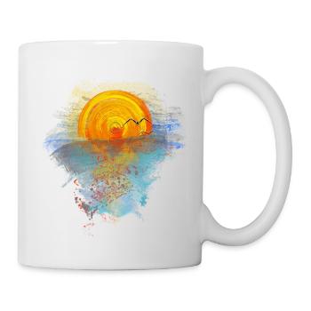 sonnenaufgang - Tasse - Weiß - Rechts