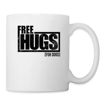 Câlins gratuits pour chiens - Mug blanc - blanc - Droite