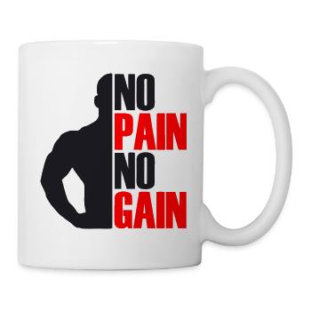 No Pain No Gain - Mug - white - Right