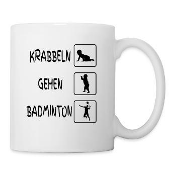 Badminton Baby Body - Tasse - Weiß - Rechts