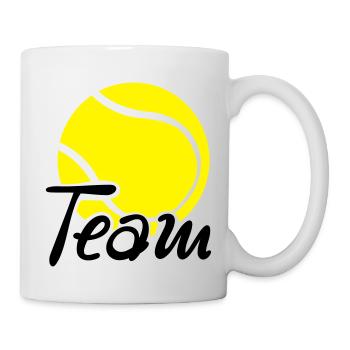 tennis_team - Mug blanc - blanc - Droite