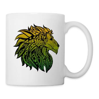 Lion / Rastafari - Mug blanc - blanc - Droite