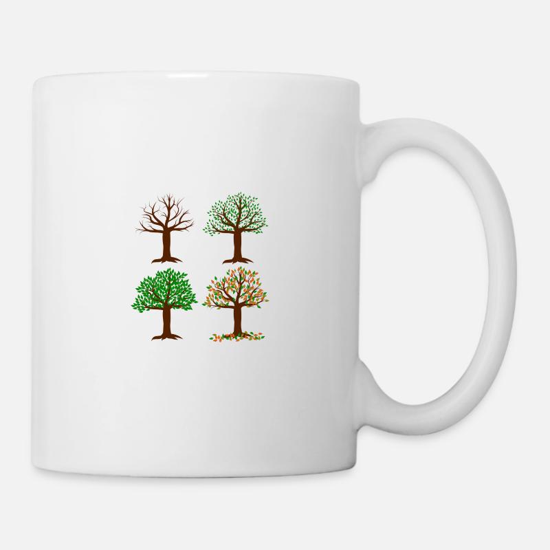 JAHRESZEIT Bäume - Tasse - Weiß
