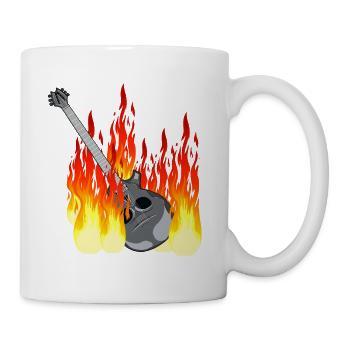 Guitare électrique Guitare Guitares Instruments de musique Musique - Mug blanc - blanc - Droite