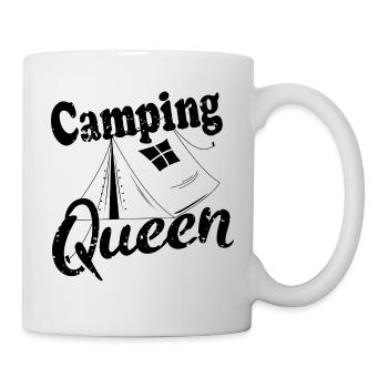 Camping tent Camping queen - Mug - white - Right