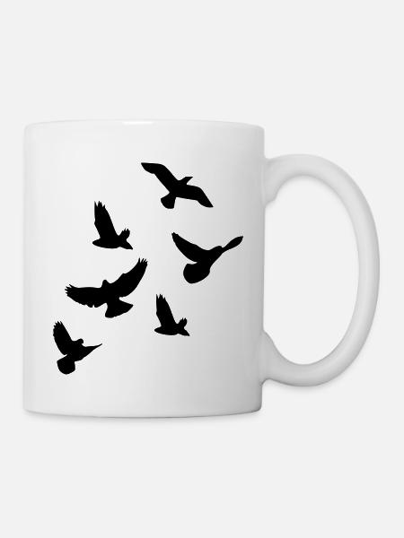 Oiseaux - Mug blanc - blanc