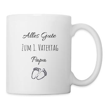 Baby - Alles Gute zum ersten Vatertag - Tasse - Weiß - Rechts