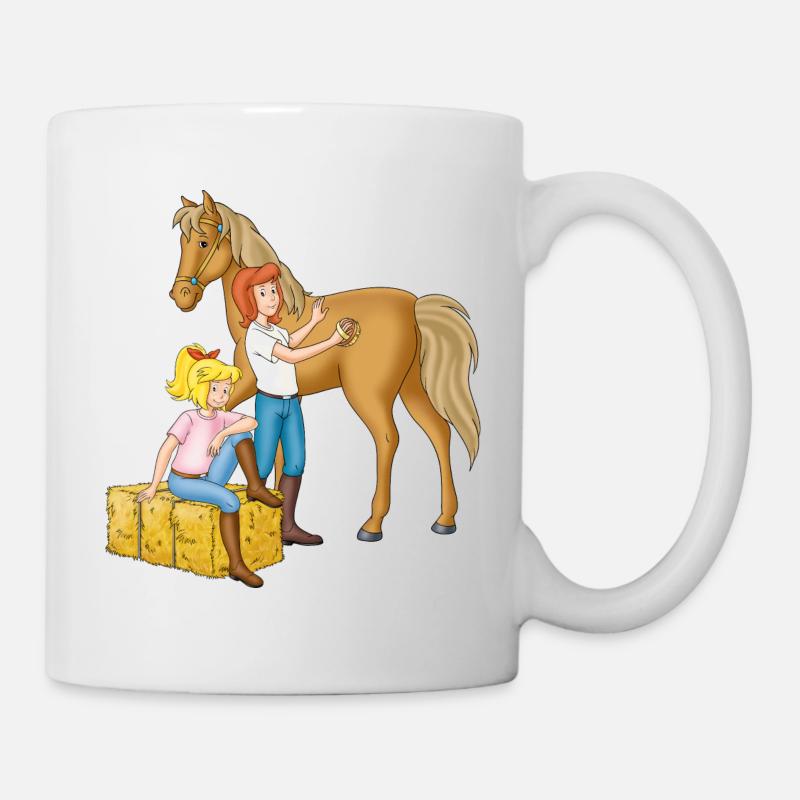 Bibi und Tina - Striegeln Amadeus - Tasse - Weiß