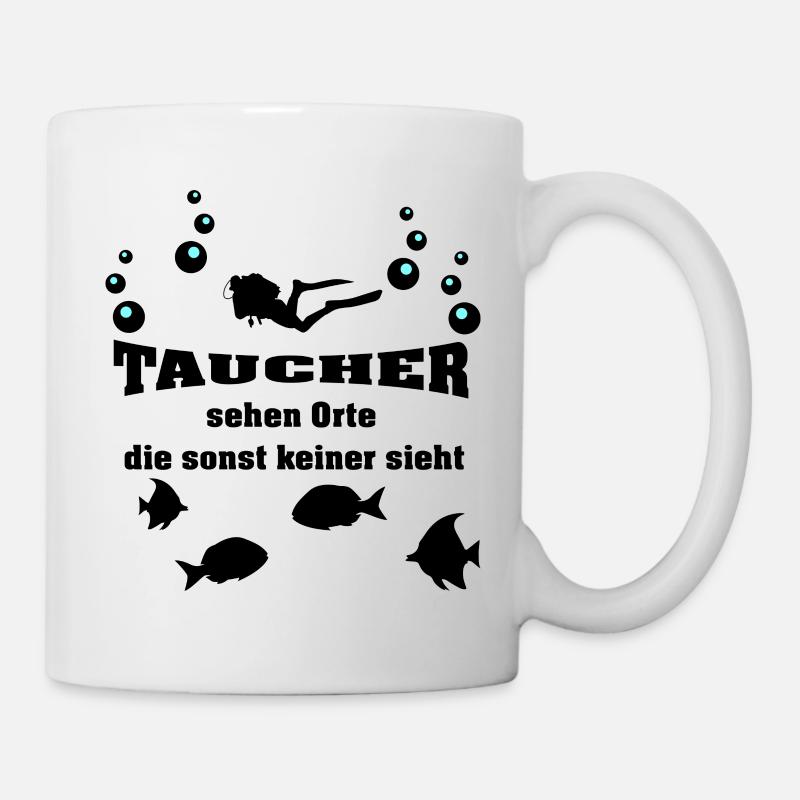 Taucher - Tasse - Weiß