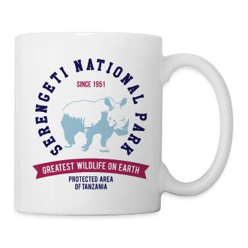 SERENGETI NATURAL PARK - RHINO - Tasse - Weiß - Rechts