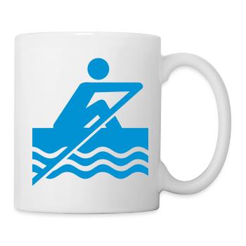 Rudern - Tasse - Weiß - Rechts
