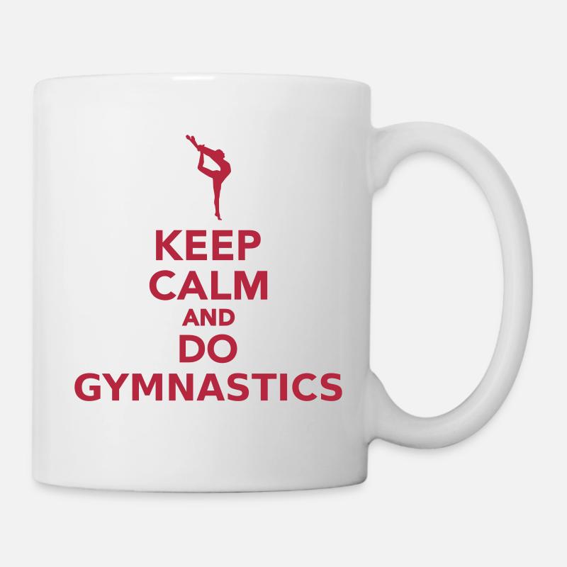 Keep calm and do Gymnastics - Mug blanc - blanc