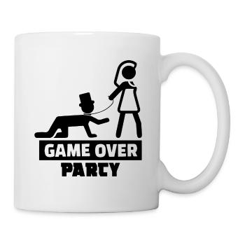 Game Over Bachelor Party Wedding Shower Marriage - Mug - white - Right