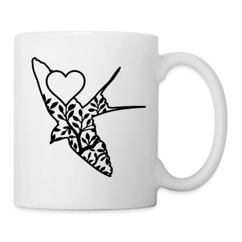Heart Bird 1 bird birds - Mug - white - Right