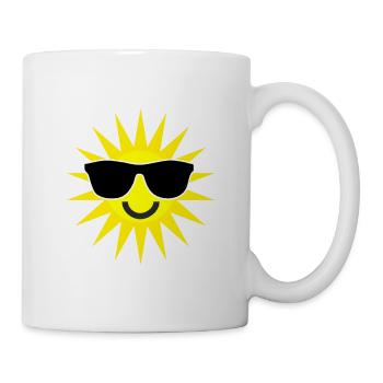 Sun smilie - Mug - white - Right