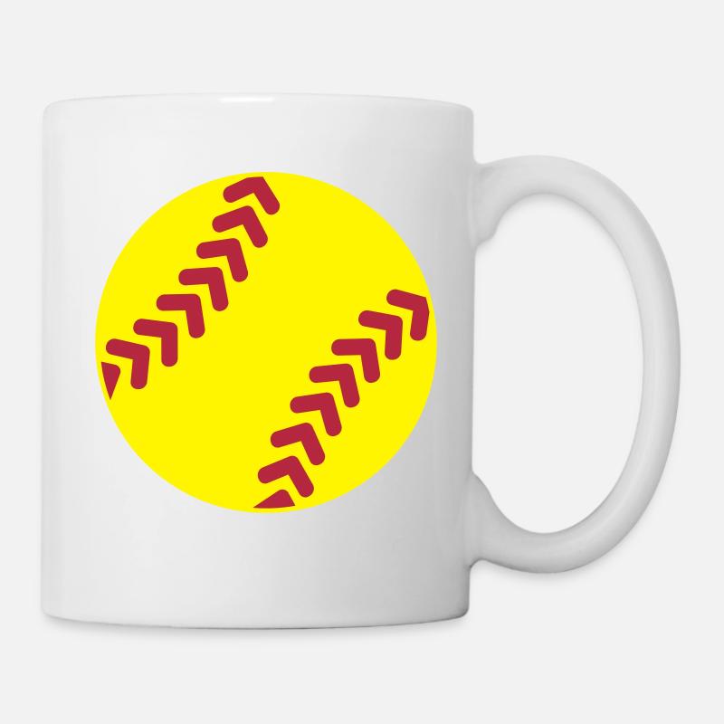 Softball - Mug blanc - blanc