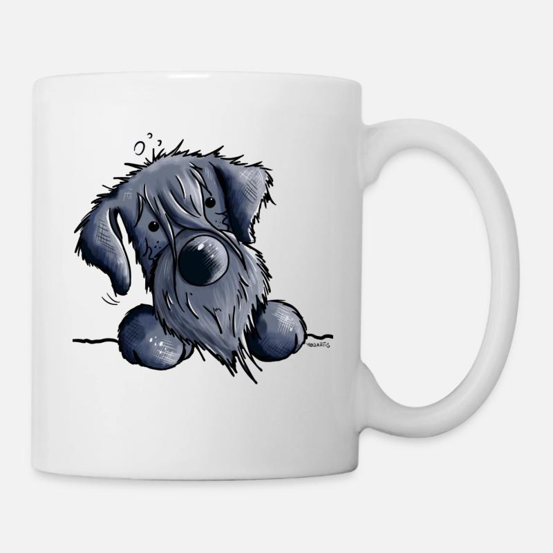 Knuffiger Schnauzer - Tasse - Weiß