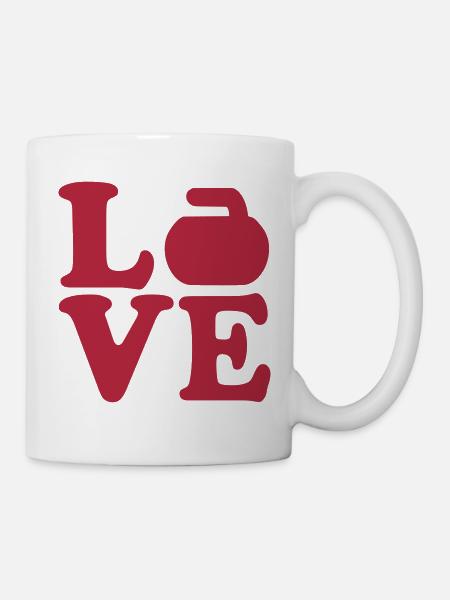 Curling - Tasse - Weiß
