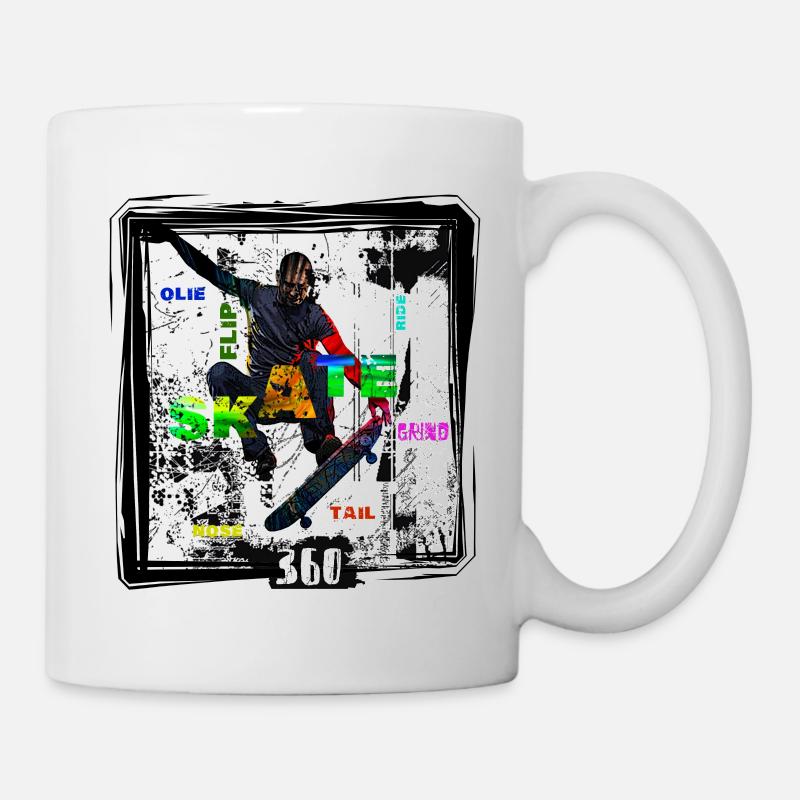 Schlittschuh - Tasse - Weiß