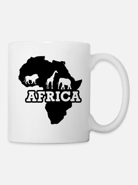 Afrika - Tasse - Weiß