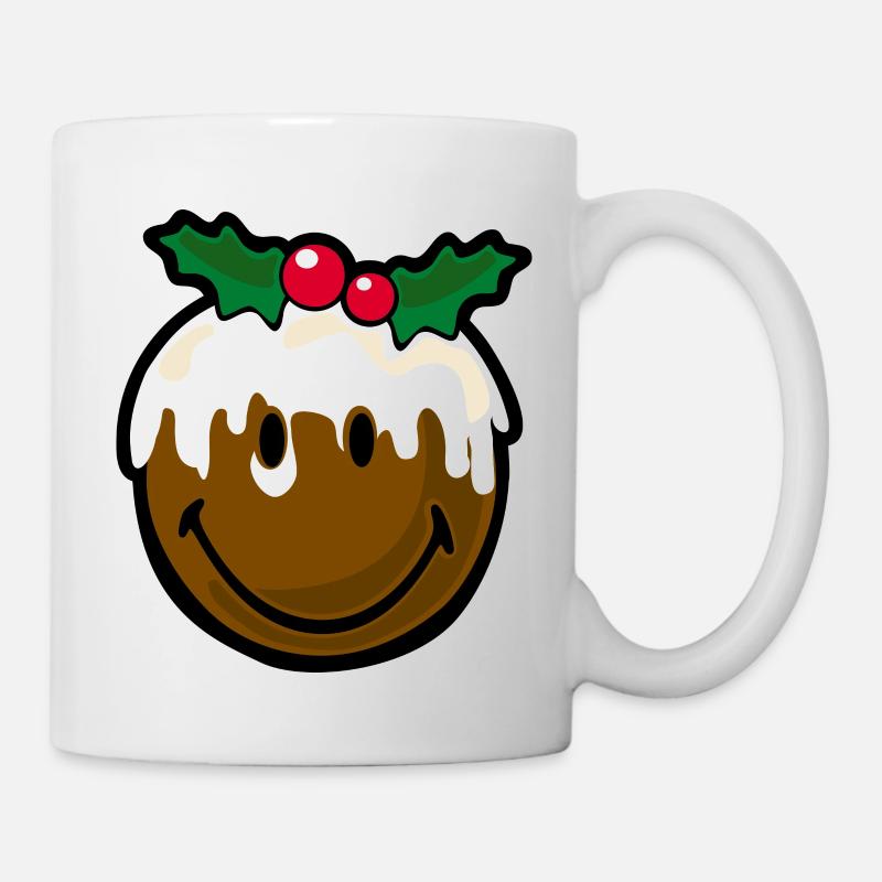 Smiley Christmas Cookie - Tasse - Weiß