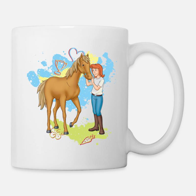 Bibi und Tina 'Tina mit Amadeus' - Tasse - Weiß