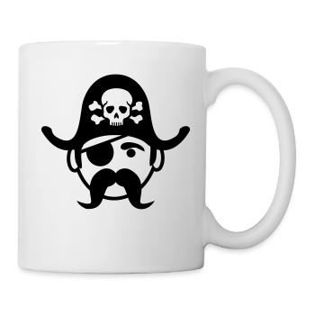 Pirat - Tasse - Weiß - Rechts