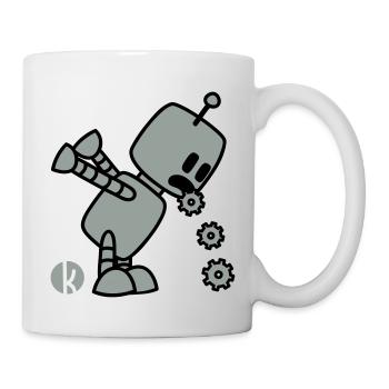 Robo Kotz (2c) - Tasse - Weiß - Rechts