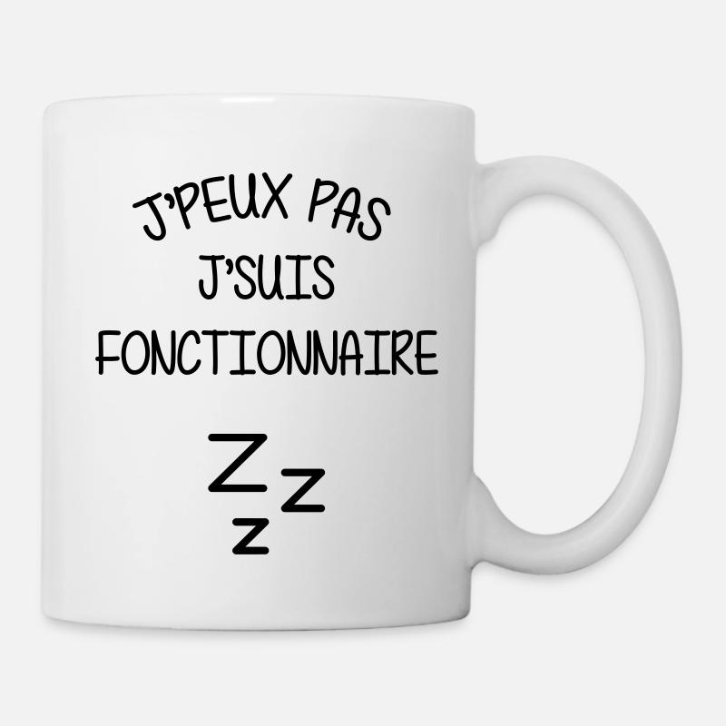 fonctionnaire / service public / mairie / état - Mug blanc - blanc