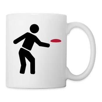 Discgolf - Tasse - Weiß - Rechts